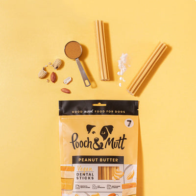 Pooch & Mutt Peanut Butter Dental Sticks For Dogs