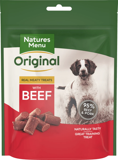 Natures Menu Original Real Meaty Treats with Beef 120g - Ormskirk Pets