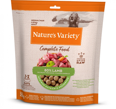 Natures Variety Lamb Complete Freeze Dried 250g - Ormskirk Pets