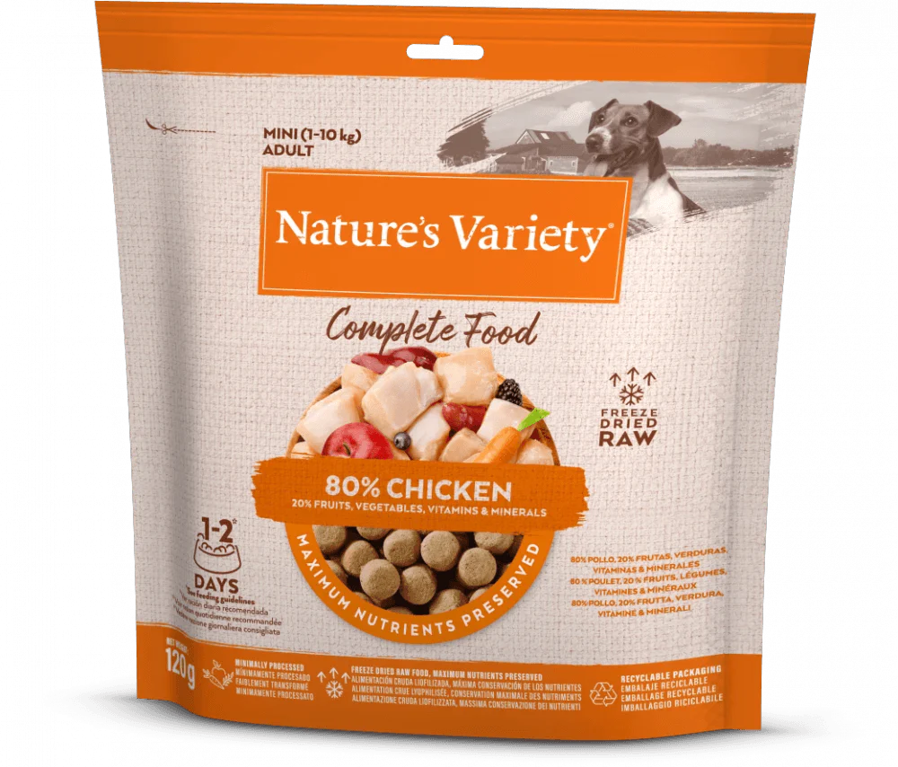 Natures Variety Chicken Complete Freeze Dried Food 120g - Ormskirk Pets