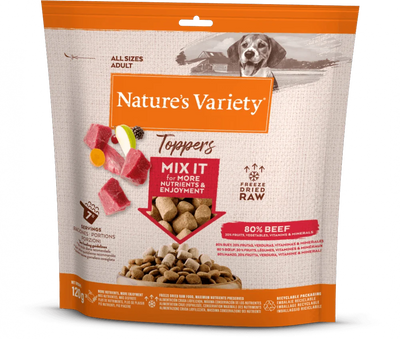 Natures Variety Freeze Dried Beef Toppers 120g - Ormskirk Pets