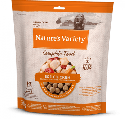 Natures Variety Complete Chicken Freeze Dried 250g - Ormskirk Pets