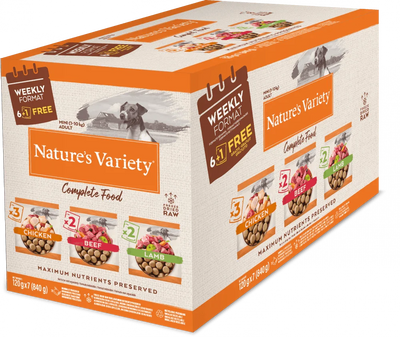 Natures Variety Complete Dry Freeze Dried Food Multipack 7 x 120g - Ormskirk Pets