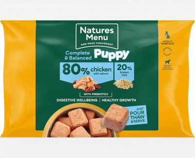 Natures Menu Puppy 80/20 Complete and Balanced Chicken & Salmon 500g