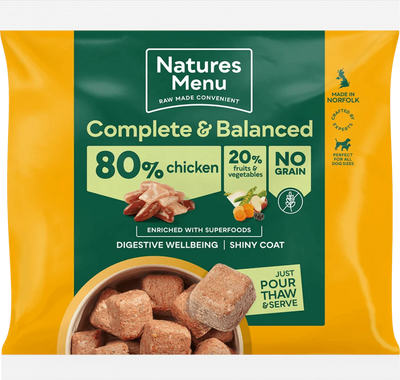 Natures Menu Country Hunter 80/20 Chicken Nuggets with Superfoods 1kg - Ormskirk Pets