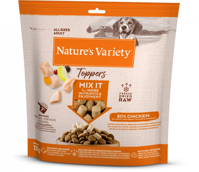 Natures Variety Freeze Dried Chicken Toppers 120g - Ormskirk Pets