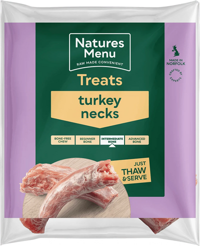 Natures Menu Natural Raw Turkey Necks - Ormskirk Pets