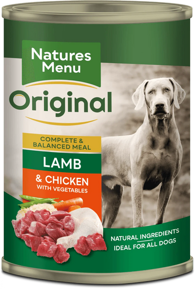 Natures Menu Original Lamb & Chicken with Vegetables 400g x 12 - Ormskirk Pets