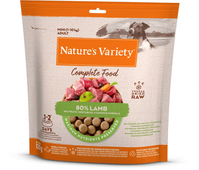 Natures Variety Lamb Complete Freeze Dried Food 120g - Ormskirk Pets