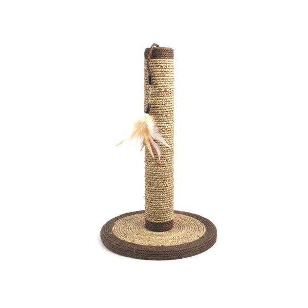 Rosewood Natural Scratchers Seagrass feather post - Ormskirk Pets