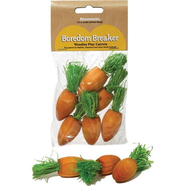 Rosewood 6 pk Woodies Play Carrots - Ormskirk Pets