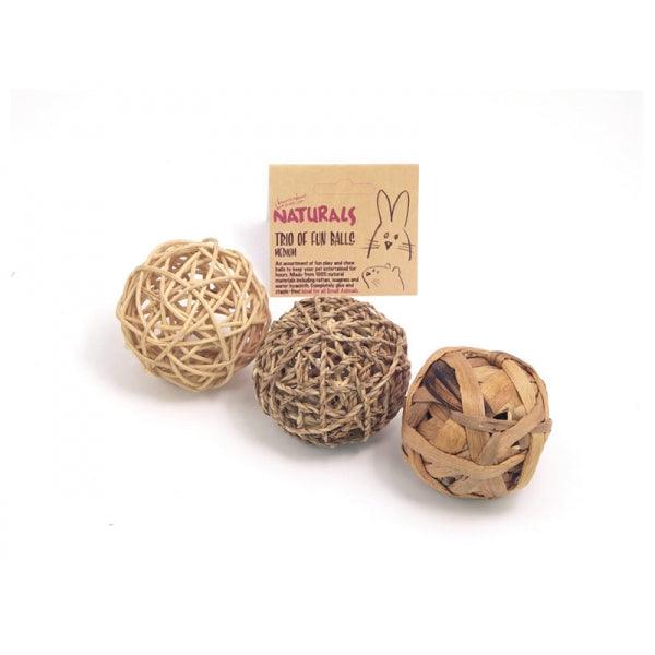 Rosewood Trio Of Fun Balls Medium - Ormskirk Pets