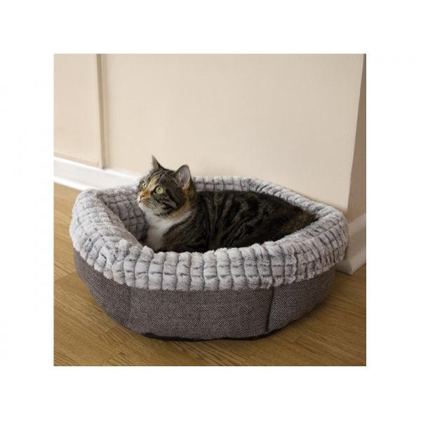 Rosewood Tweed & Plush Bed 19" - Ormskirk Pets