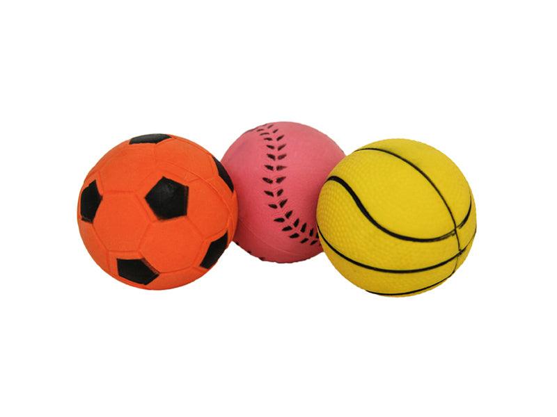 Rosewood 3pk Rubber Sports Balls - Ormskirk Pets