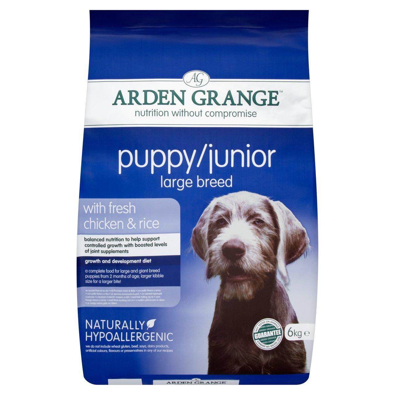 Arden Grange Dog Puppy / Junior Large Breed 6kg - Ormskirk Pets