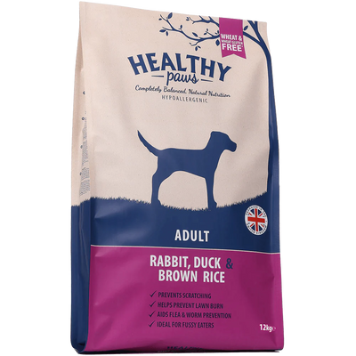 Healthy Paws Rabbit & Brown Rice Adult 12kg - Ormskirk Pets