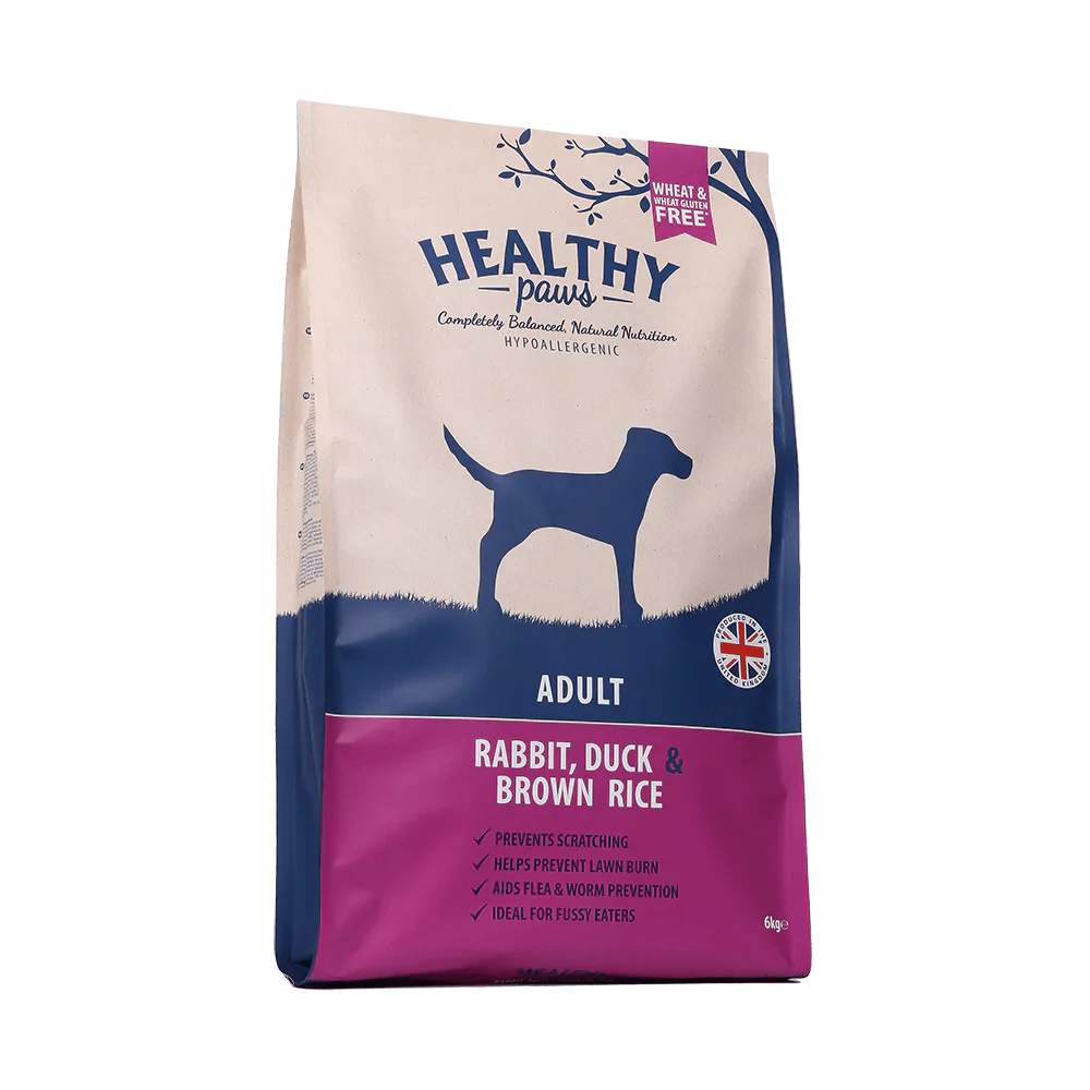 Healthy Paws Rabbit & Brown Rice Adult 6kg - Ormskirk Pets