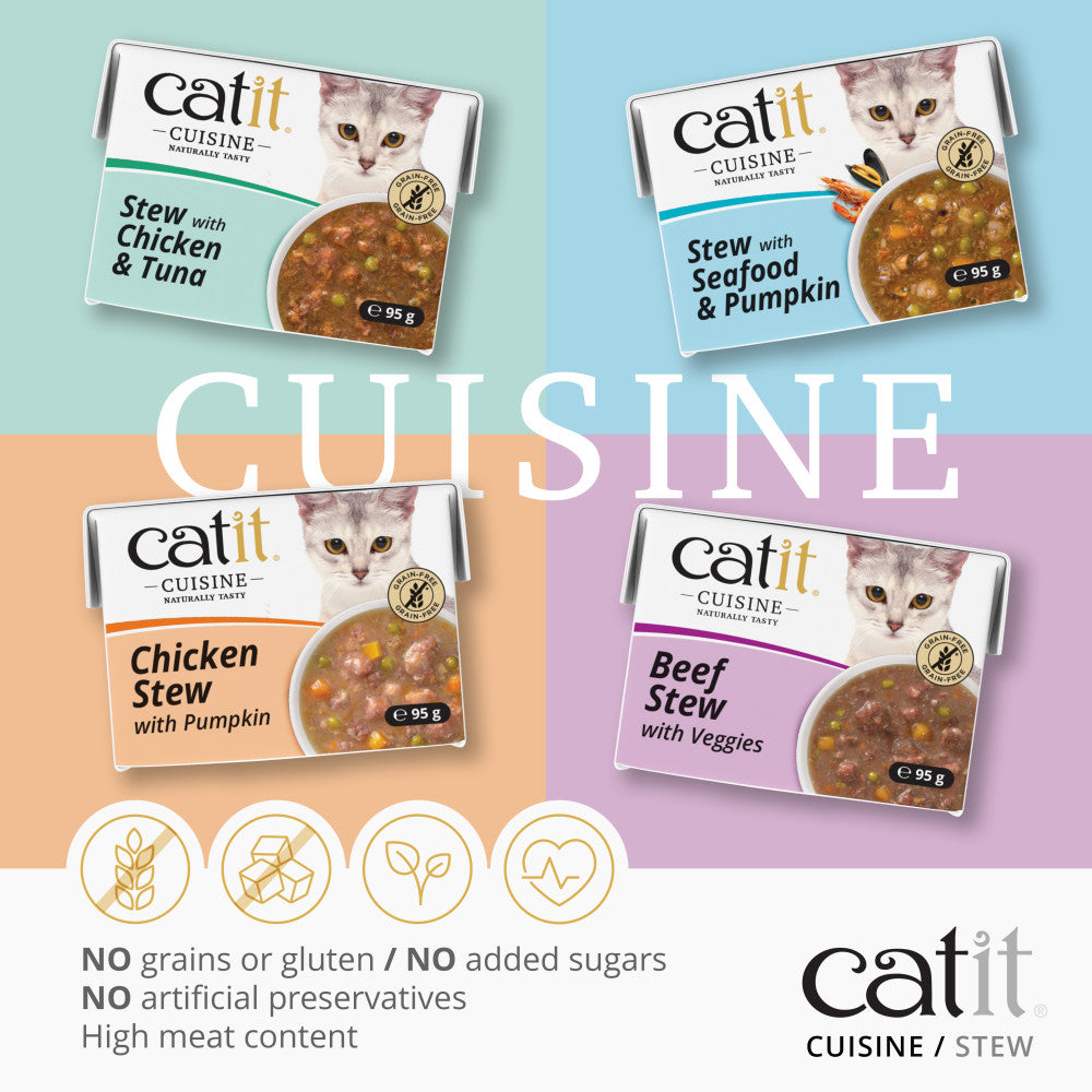 Catit Chicken Stew & Pumpkin 12X95G