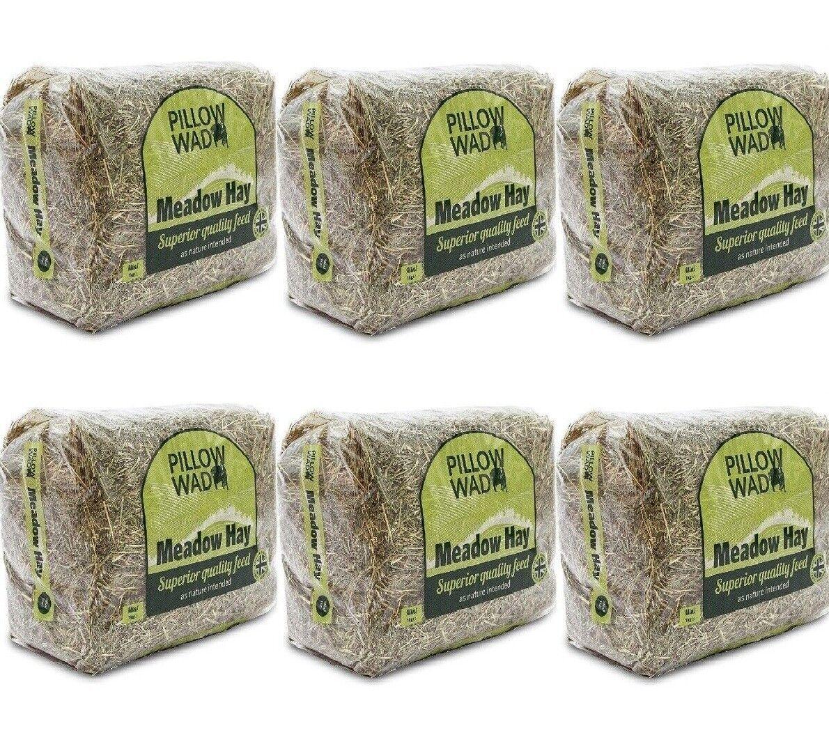 Pillow Wad Mini Meadow Hay 1kg x 6 - Ormskirk Pets