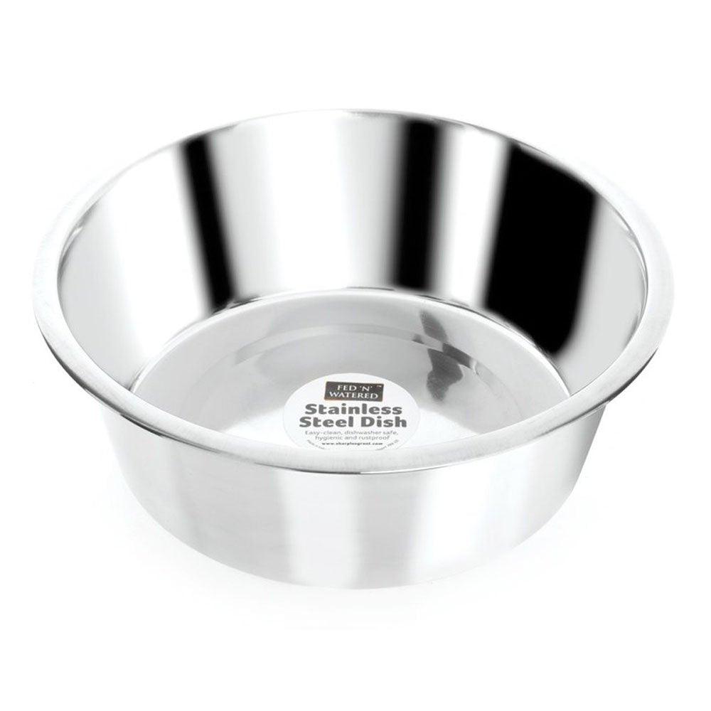 Fed 'N' Watered Stainless Steel Standard Feeding Bowl 11cm - Ormskirk Pets