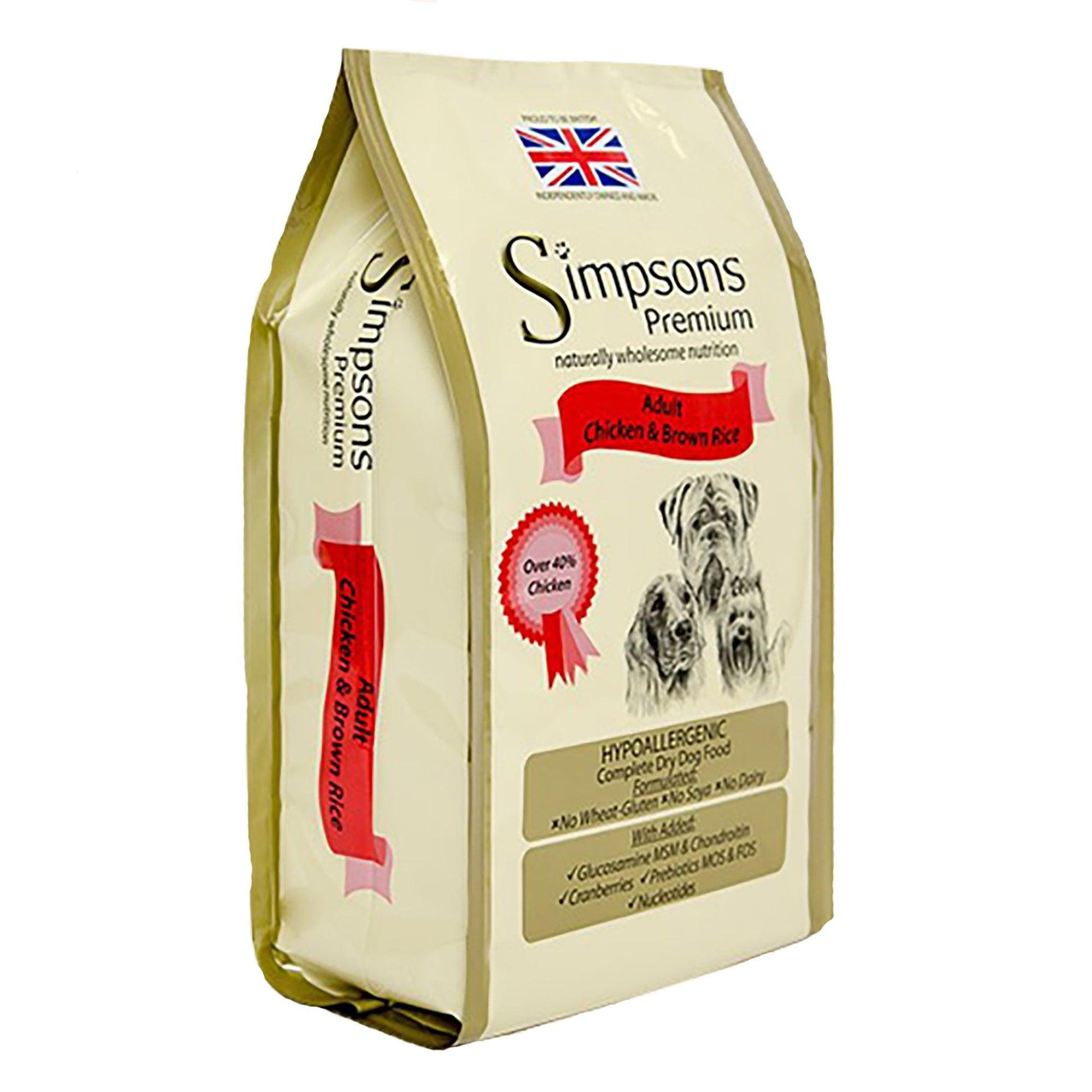 Simpsons Dog Chicken & Brown Rice 12kg - Ormskirk Pets