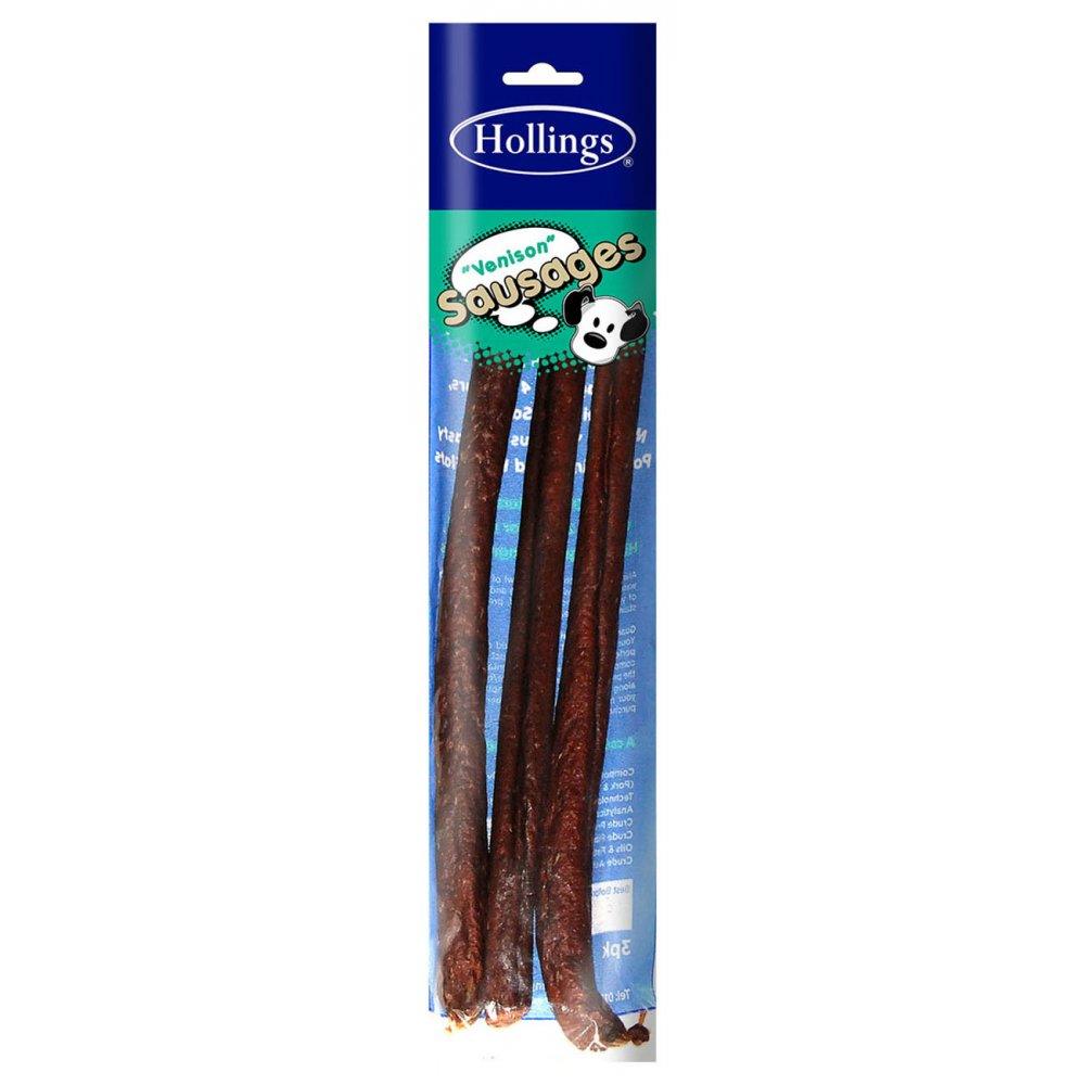 Hollings Venison Sausage 3pk - Ormskirk Pets