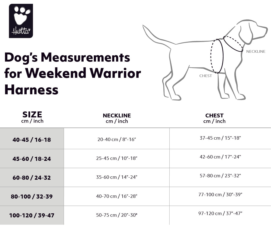 Hurtta Weekend Warrior Harness Raven