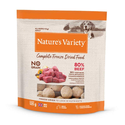 Natures Variety Beef Complete Freeze Dried Food All Sizes 120g